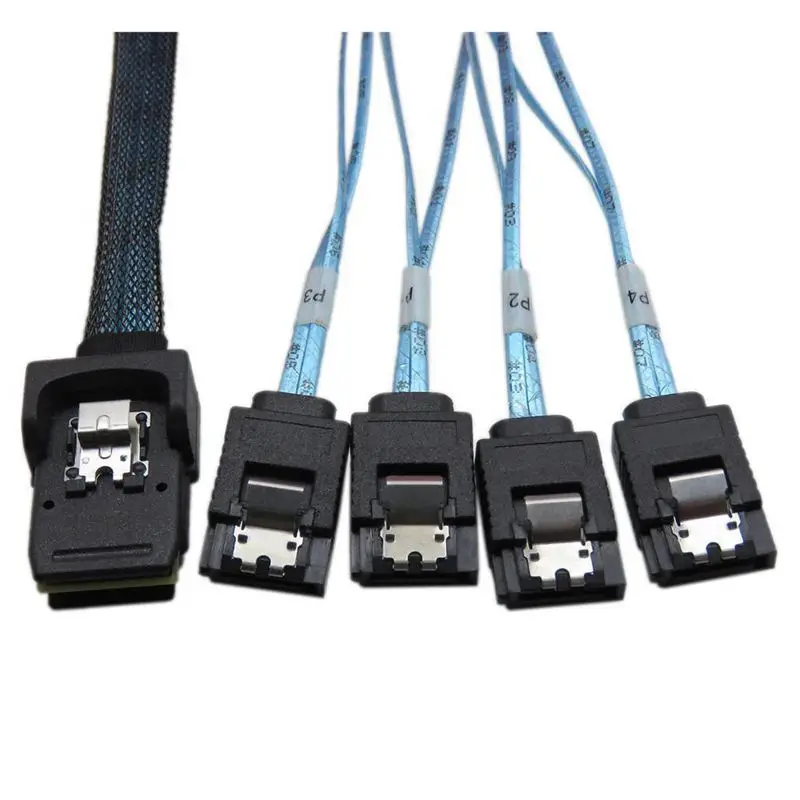 50 см Внутренняя Mini SAS SFF-8087 36P до 4 x SATA 7 пин внешний соединительный кабель с
