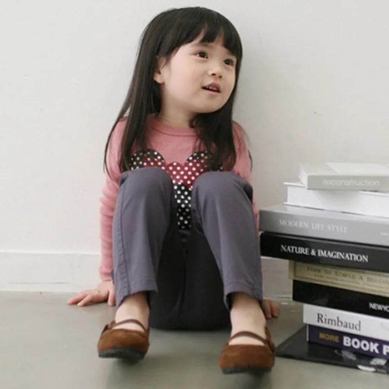 Детская Хлопковая футболка с длинным рукавом вышивкой|Тройники| |