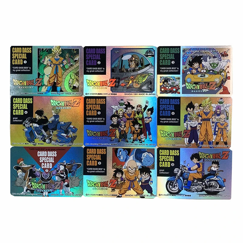 

9pcs/set Super DRAGON BALL Limit Rare Flash Card Composite Craft Game Collection Cards Gifts for Children Toys