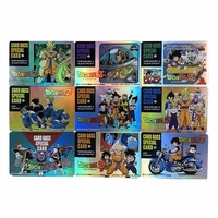 9pcsset super dragon ball limit rare flash card composite craft game collection cards gifts for children toys