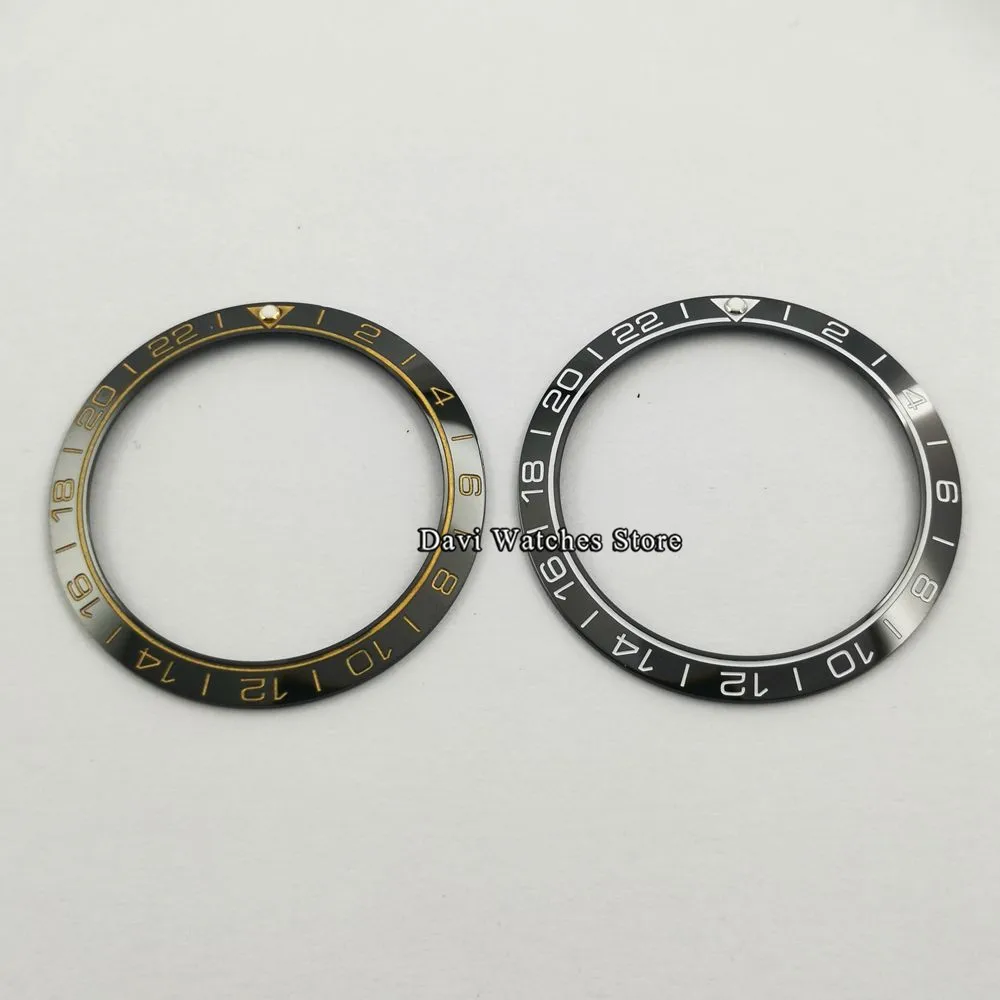 

New 38mm Black Watch Bezel Insert High Quality Ceramic Bezel Insert Watch Parts Fit 40mm Parnis Automatic Watch
