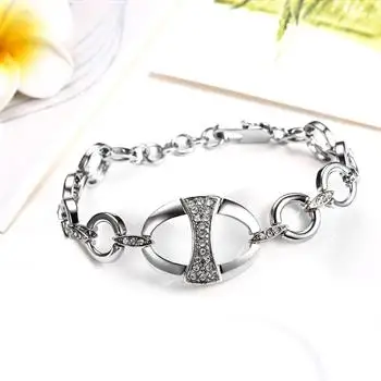 

Eco-friendly Platinum Round Czech Diamond Ladies Bracelet B045 LKN18KRGPB046 Jewelry Anime His and Hers