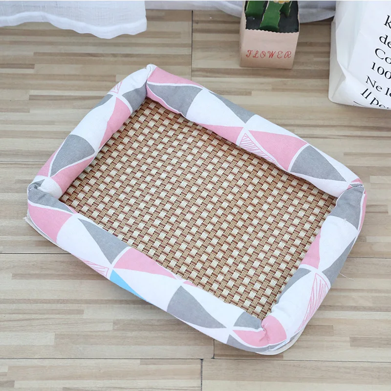 

Cooling Summer Pet Beds Dog Mat Breathable Dogs Cat Blanket Summer Washable Keeping Cool Sleeping Cat Bed Pet Cushion Pad