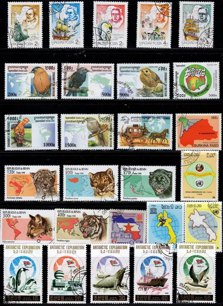 

Почтовые марки с почтовой маркой для коллекционирования, 50 шт./лот