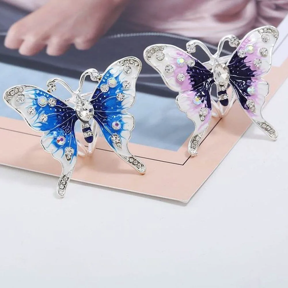 Изысканная блестящая шаль в форме бабочки с пряжкой|Броши| |