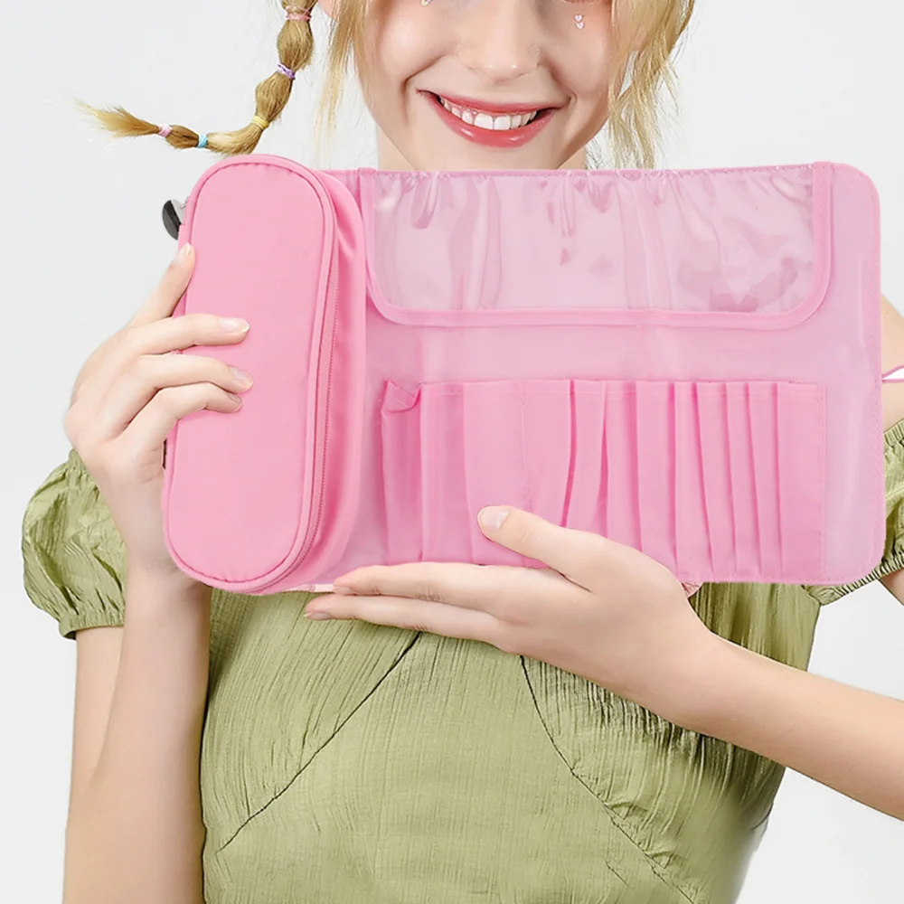 

Multifunctional Makeup Brushes Rolling Case Cosmetic Pouch Toiletry Organizer