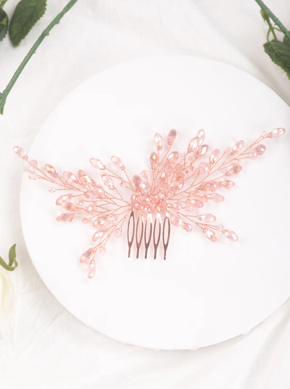 Богемный Черный Красный Зеленый Кристалл женские гребни невесты аксессуары для