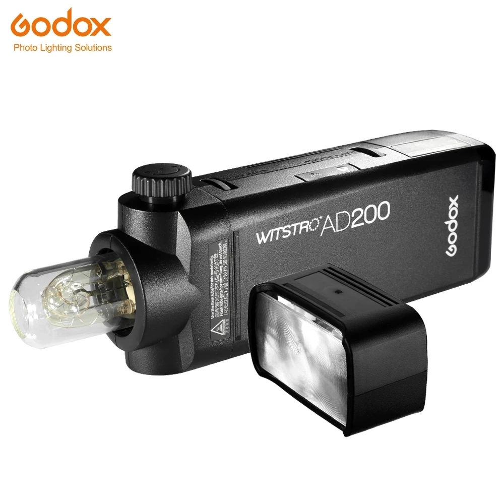 

GODOX AD200 200Ws GN 60 TTL High Speed Sync Flash Strobe Built-in 2.4G Wireless X System with 2900mAh Lithium Battery Flashlight