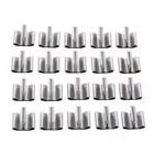 Стационарный зажим для свечей, подсвечник из железа и дерева с фитилями, для изготовления восковых свечей, принадлежности для рукоделия, 50 шт.