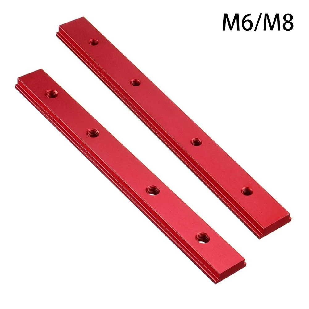 

200mm Aluminum Alloy T-track Slide T-Slot Miter Track Slider M6/M8 Slot For Woodworking Tool Slots Planers Electrical Word Saws