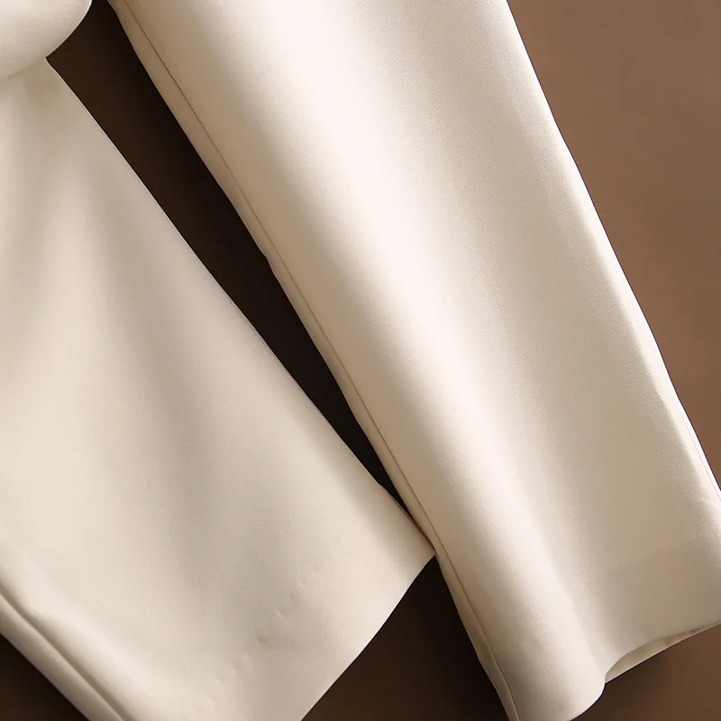 

Work Pant Suits 2 Piece Set for Women Business interview suit set notched uniform Sleeveless Blazer and Pant Office Lady suit