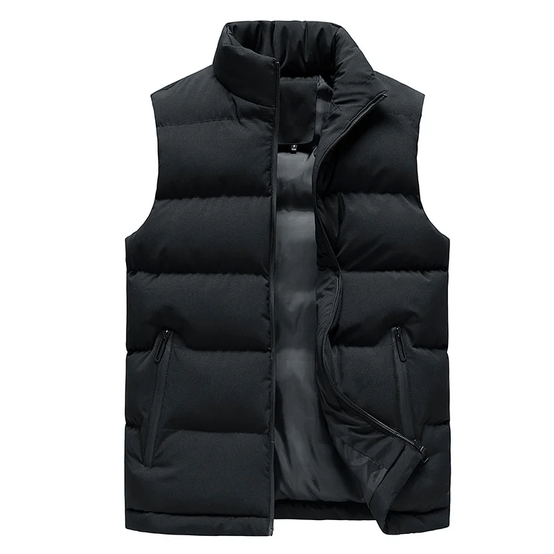 

men's jacket, sleeveless cotton vest, winter large warm coat