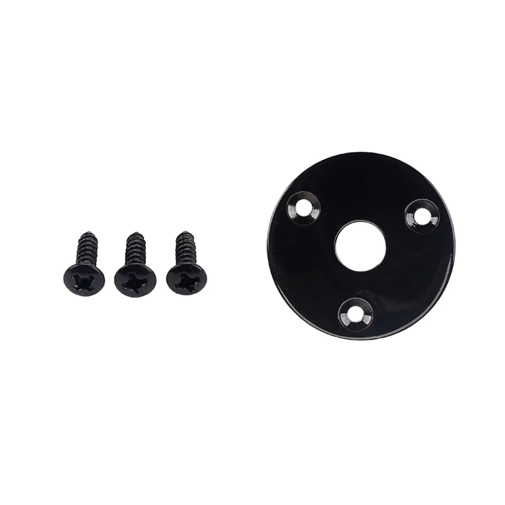 metall runde jack platte gitarre ausgang jack stecker buchse für elektrische gitarre bass teile free global shipping