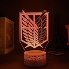 Ночсветильник с логотипом аниме атака на Титанов для детей и мальчиков