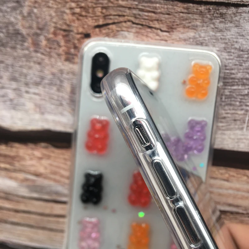 Кэсин чехол для iPhone 11 Pro XS MAX XR X 7 8 6S плюс милые 3D Gummy медведя конфеты huawei Mate30 P20 P30 Mate20