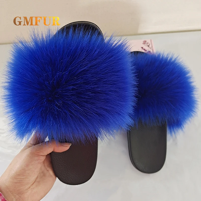 

Cute House Slippers Women Summer New Flip Flops Faux Fur Furry Slides Flats Fluffy Indoor Outdoor Luxury Shoes Design Sandals