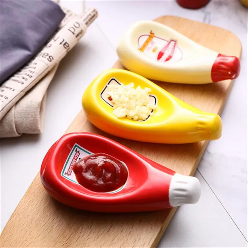 

Seasoning Dish 1 Piece Ceramic Creative Sauce Salad Dish Tableware