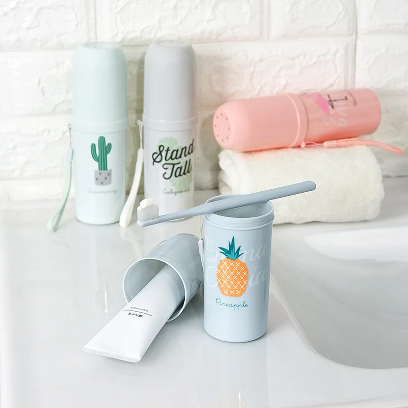 Портативная дорожная зубная щетка походная коробка для хранения зубочистки