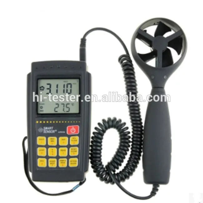 

AR856 Wind speed air flow meter,temperature meter for wind