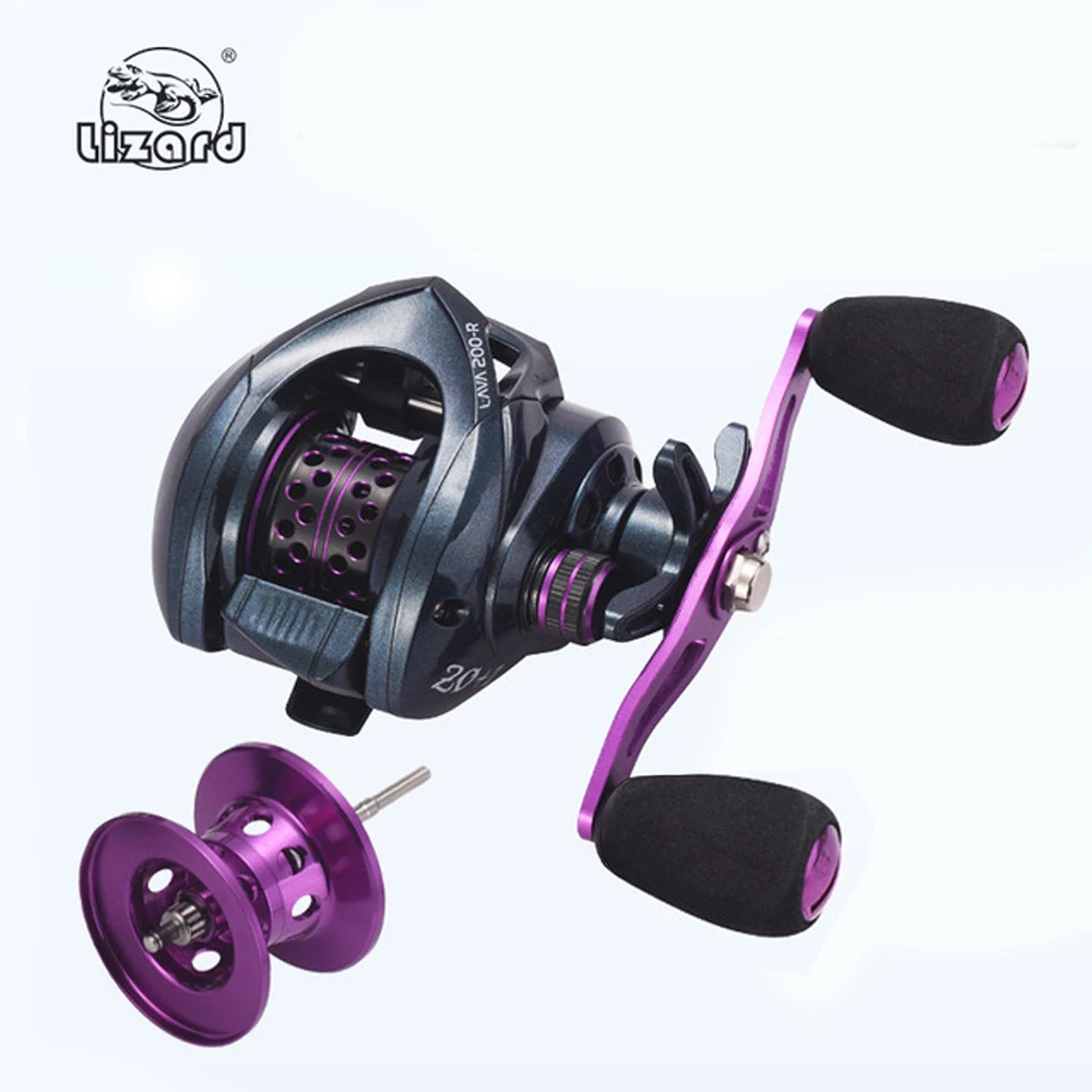 

LIZARD Baitcasting Reel 7.2:1 High Speed Metal Spool 8KG Max Drag Fishing Reel For Bass in Ocean Environment 48 Hours Fish Reel
