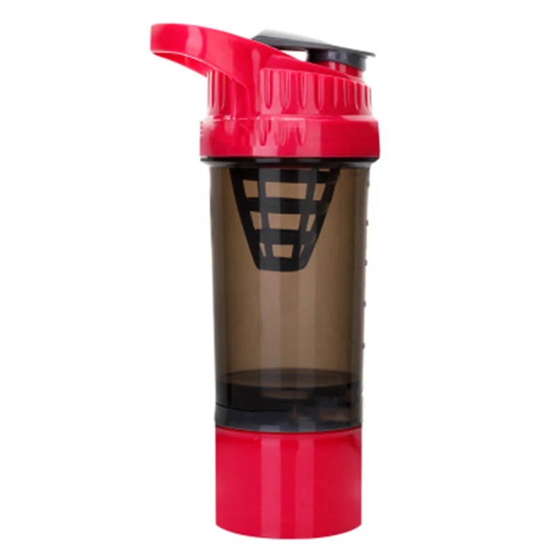 Шейкер бутылка с смешивания мяч спортивная сывороточный протеин порошок для