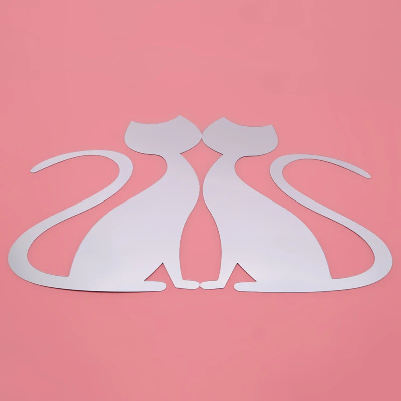 1 комплект 3D зеркала милые кошки стикер на стену s Наклейка декоративная Съемная настенная комната вечерние украшение для комнаты Наклейка на стену для детской комнаты