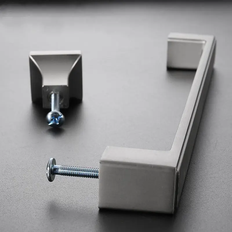 

Black European Simple Cabinet Drawer Handle American Aluminum Alloy Hardware Furniture Accessories Hardware Handle