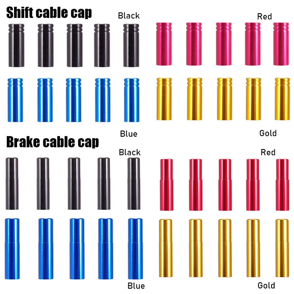 Алюминиевая крышка ТРОСА ТОРМОЗА/переключателя передач 4 мм 5 шт. аксессуары для