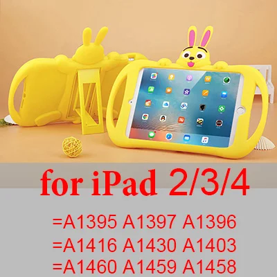 y 234 Силиконовый чехол для iPad air 2, 9,7 дюймов,,, детская подставка с милым Кроликом, чехол для планшета для iPad mini 2, 3, 4, 5, чехол - Цвет: y 234