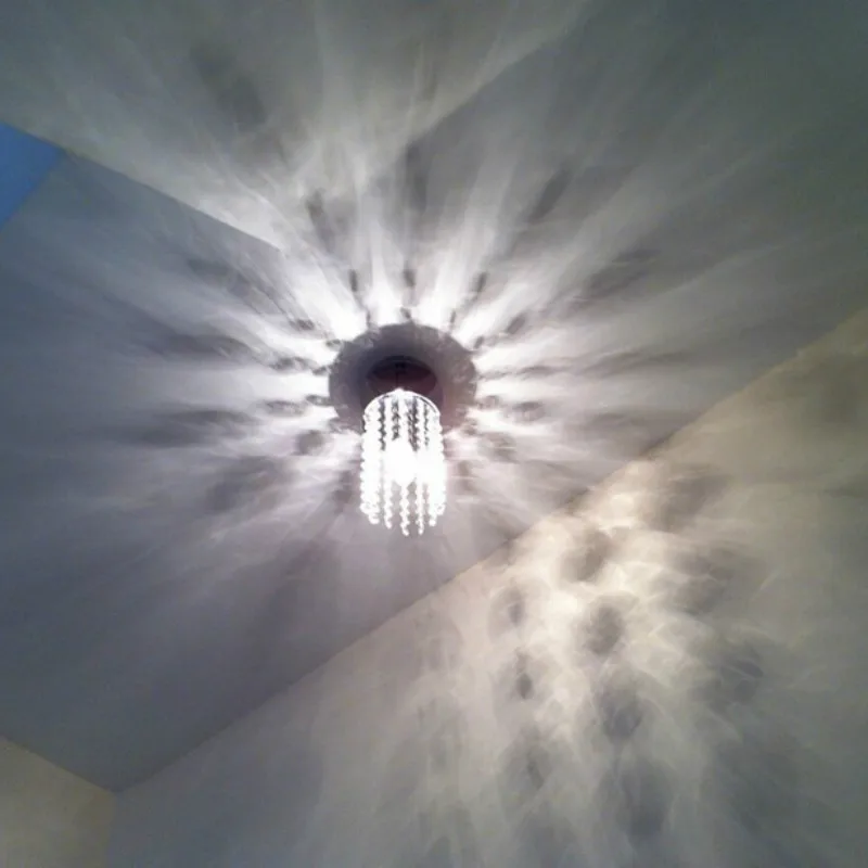 

Simple modern k9 crystal LED corridor ceiling lamp home deco cloak room balcony E14 bulb ceiling light fixture