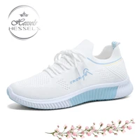 2021 hot sale casual womens breathable lace up shoes female light outdoor jogging sneakers comfortable running classic sneakers