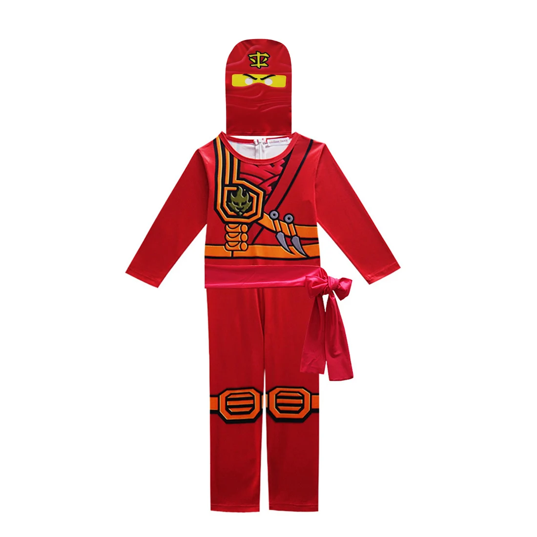 Ninjago костюм для мальчиков косплея Детский на Хэллоуин и маска детей модные