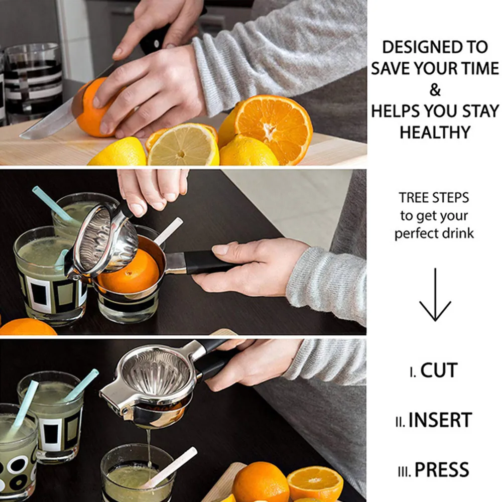 Соковыжималка для лимонов из нержавеющей стали ручная соковыжималка цитрусовых