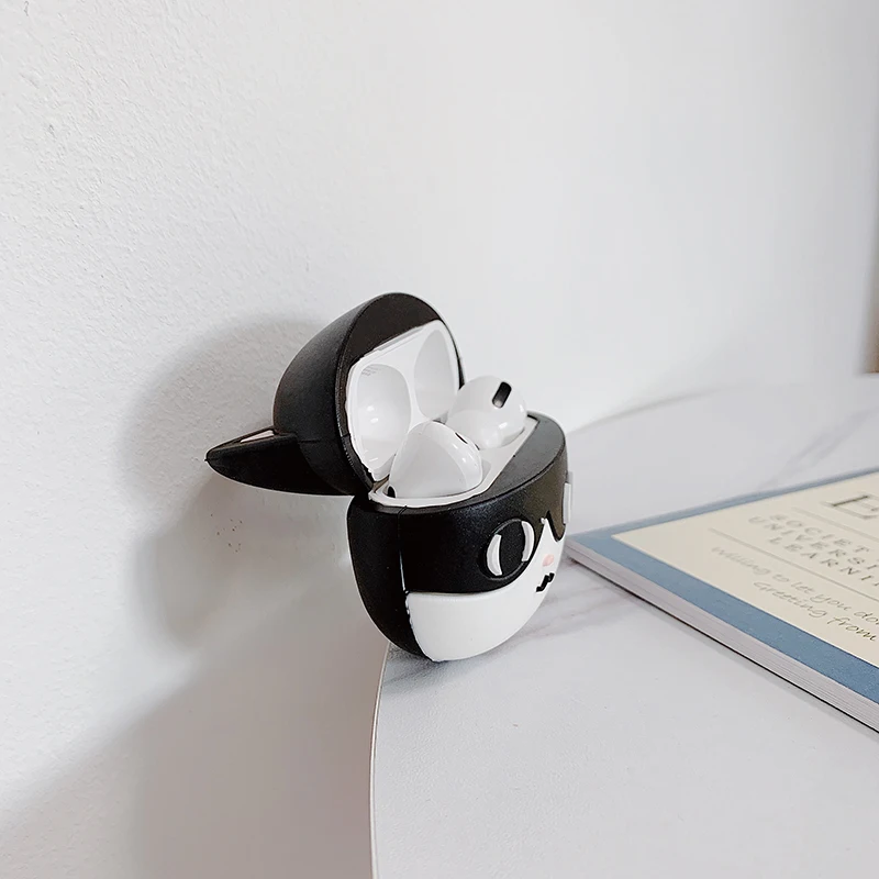 3D чехол для наушников s для AirPods Pro Чехол с милой рыбкой котом для Apple Air Pods Pro Защитная крышка для Earpods чехол для наушников