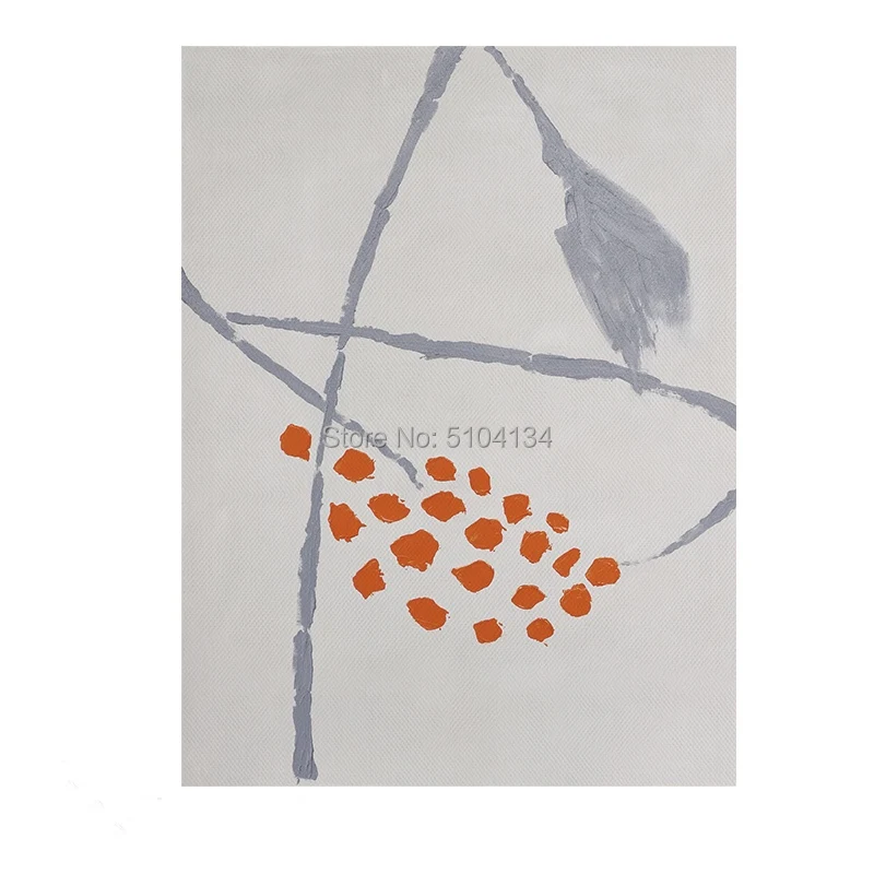 Ручная роспись абстрактные яркие оранжевые цветные Масляные картины