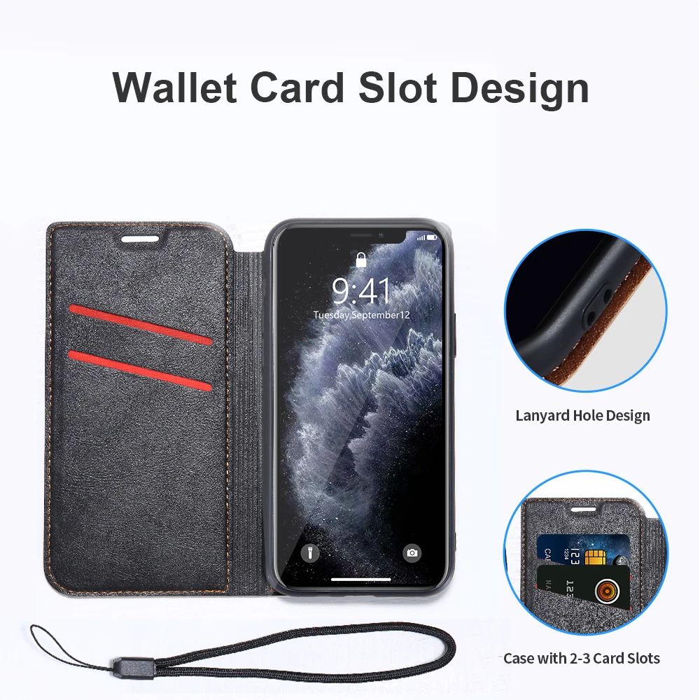 Кожаный бумажник флип чехол для телефона samsung A50 A40 A20 S7 S10PLUS Полный Корпус Бизнес