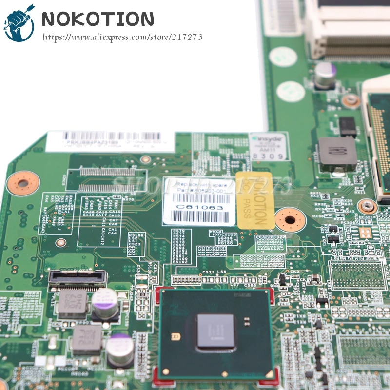 Материнская плата NOKOTION 615849 001 605903 для ноутбука HP G62 G72 CQ62 HM55 UMA DDR3 основная
