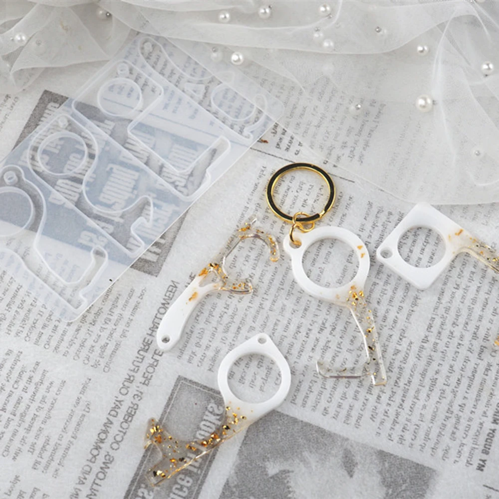 Форма из смолы ручной работы EDC открывалка для дверей безопасная цепочка ключей