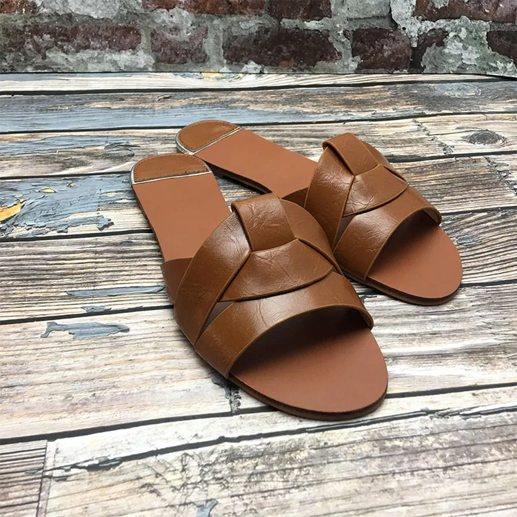 Женские пляжные шлепанцы сандалии на плоской подошве Повседневная Уличная обувь