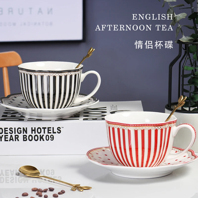 

Ceramic Coffee Cup European Style Small Luxury Latte Cups Exquisite Afternoon Tea Couple Drinking Set Gift