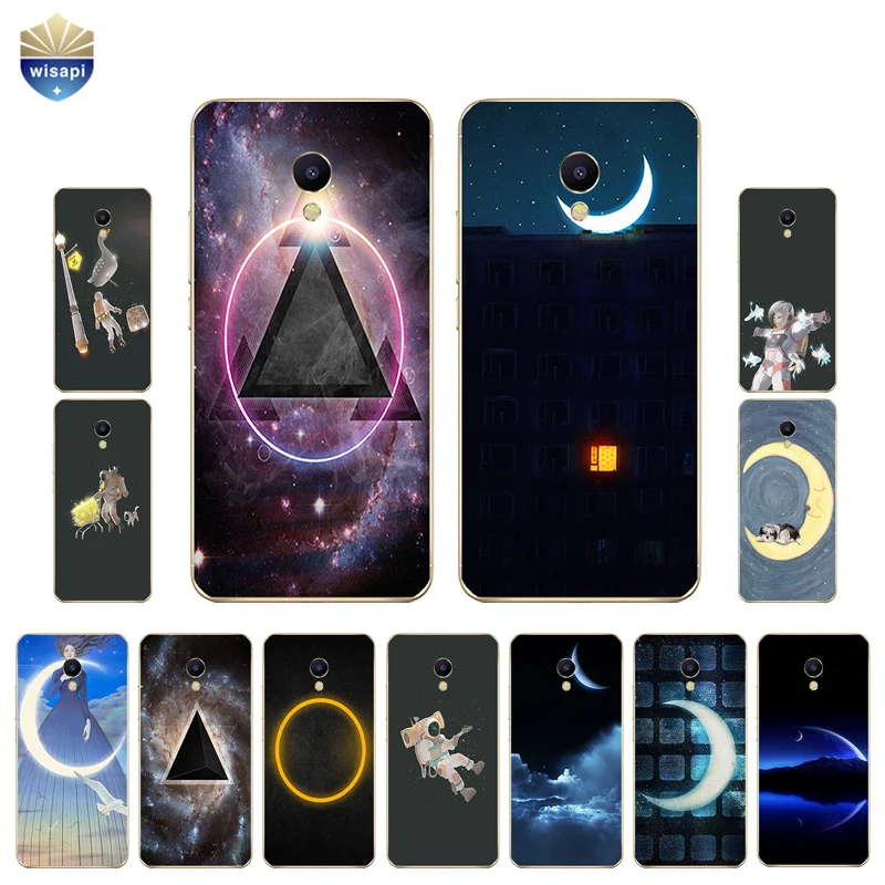 Чехол для телефона Meizu M2 M3 M3S Mini чехол Meilan M5 / M5S Shell U10 U20 мягкий из ТПУ с рисунком