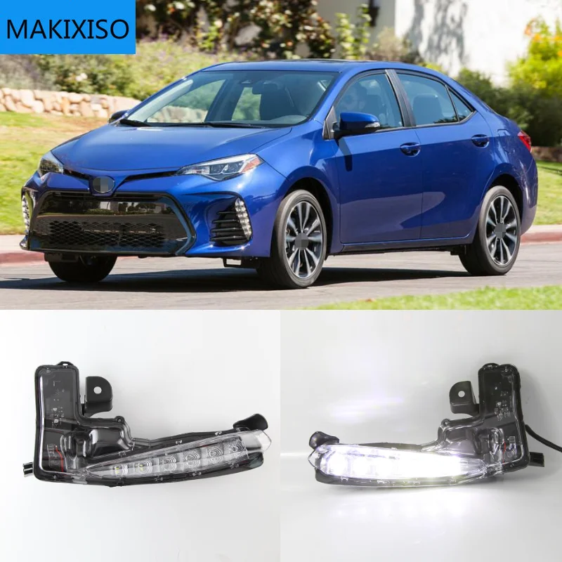 2 шт. светодиодный DRL передний бампер противотуманный светильник s для вождения