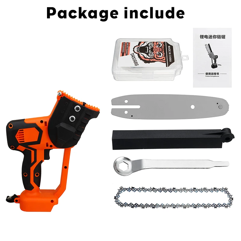 

2500W 8 Inch Cordless Electric Saw Chainsaw Wood Cutters Bracket Brushless Motor For Makita 18V Battery Chain Saw Power Tool