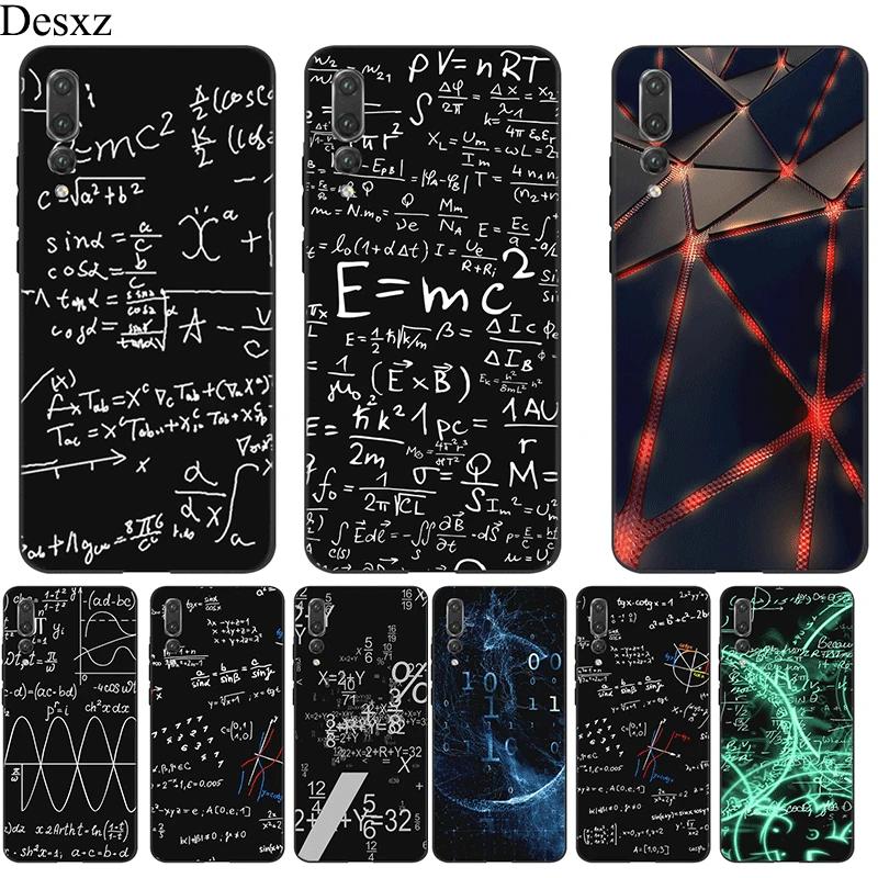 Чехол для мобильного телефона huawei P30 P20 P10 P9 P8 Lite Pro P Smart Z Cover E = mc2 математическая