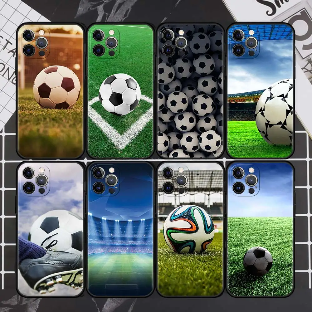 

Soccer Is My Life Case For Apple iPhone 13 11 12 Pro 7 XR X XS X Max 8 6 6S Plus 5 5S SE 2020 Black Silicone Phone Coque