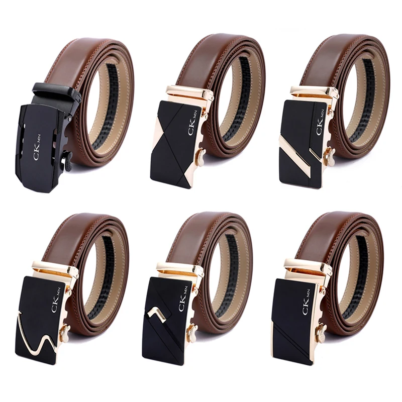 100% 21 стиль Одежда высшего качества Автоматическая пряжка из коровьей кожи