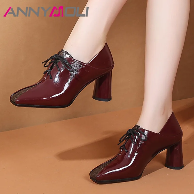 Туфли лодочки женские из натуральной кожи на высоком каблуке размеры 39|Женские