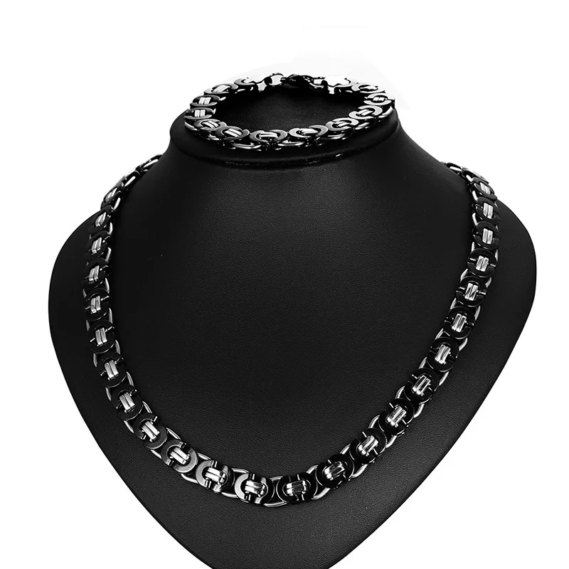 

FXM steel big black necklace hot sell top quality single women 56cm Versatile locomotive chain gift women jewelry