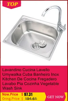 Tarjas Para Cocina Lavello портативная кухонная раковина из нержавеющей стали Lavabo Cuba Pia Cozinha Fregadero для мытья овощей