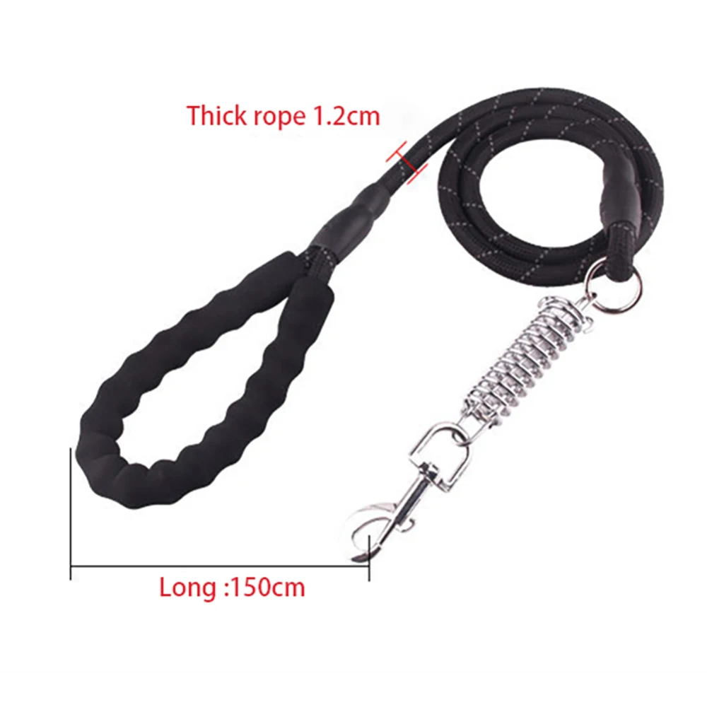 Поводок для домашних животных светоотражающий прочный поводок собак 1 5 м длинный